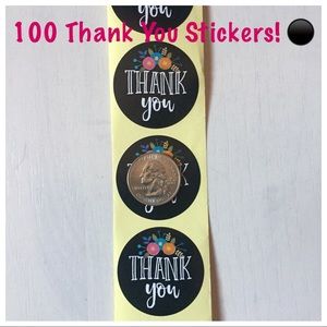 100 Thank You Stickers!